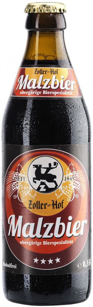 Пиво Цоллер-Хоф Мальцбир / Zoller-Hof Malzbier 0.33л - 12шт
