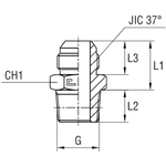 Штуцер FC JIC 7/16" BSPT1/4"