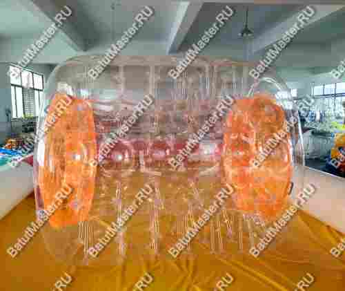 Аттракцион Водный роллер (Гидророллер) "Солнце" ПВХ, 2*1.8*1.8 м