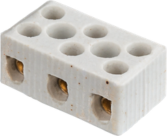 Клемма Navigator NTB-HCR 3*35 35А +350°C керамика белая 30425