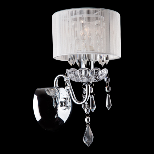 Настенный светильник 2045/1 хром/белый