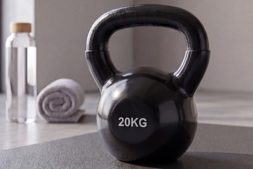 Гиря чугунная винил 20 кг (модель: К-4) VictoryFit VF-KV200