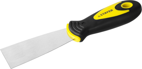 Шпатель STAYER ″MASTER″ нержавеющее профилированное полотно, 2к ручка, 40мм