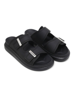 Шлепанцы RUBBER UPPER AND RUB Alexander McQueen - черный(663563 W4Q51)