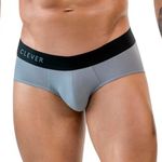 Мужские трусы брифы серые Clever Moda ONEAL BRIEF 186212