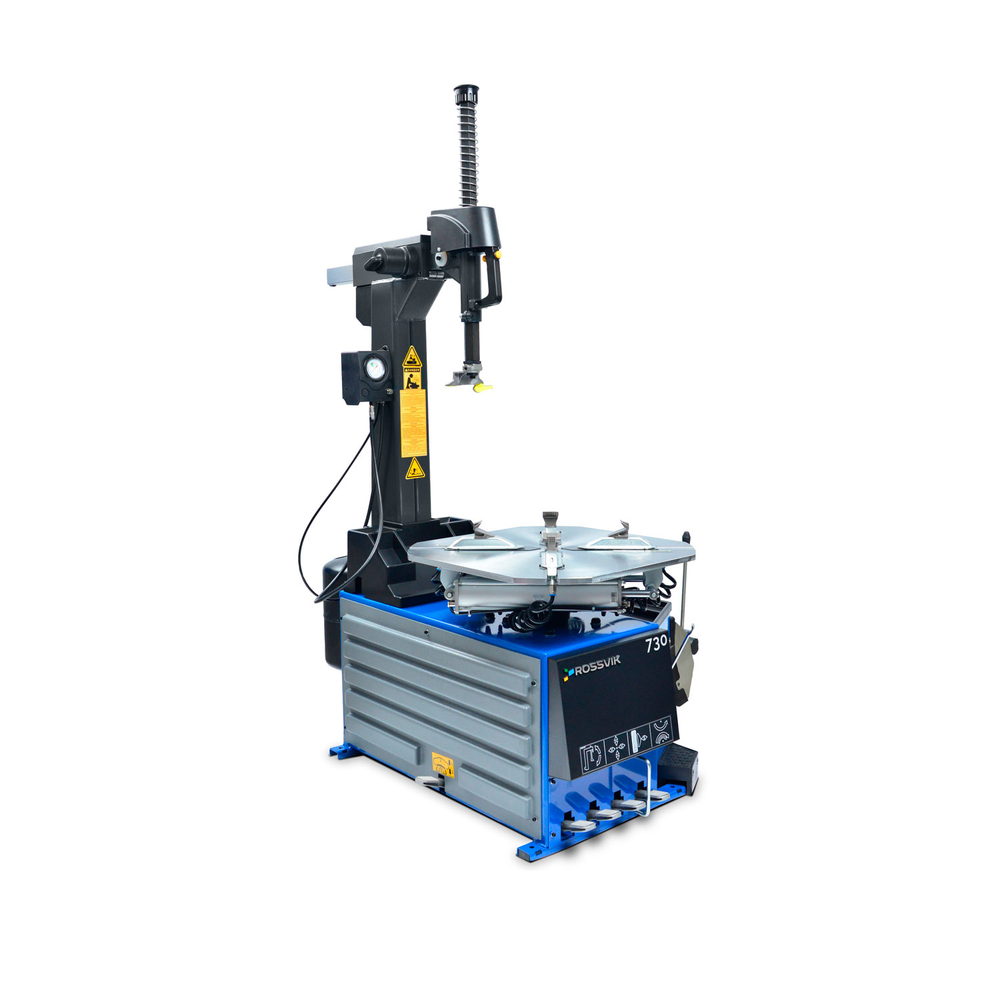 Станок шиномонтажный ROSSVIK V-730, 2sp, авт., до 30", 380 В, взрыв. накачка, синий