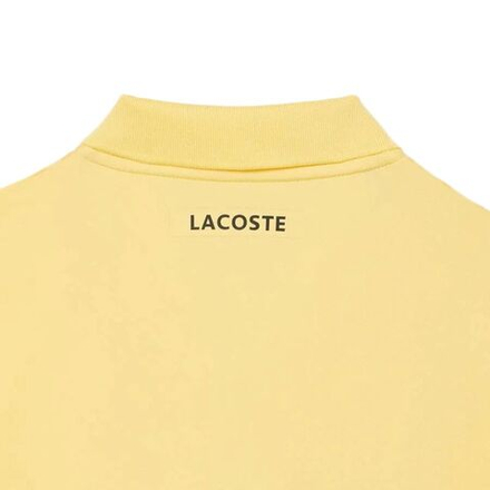 Теннисное поло Lacoste Ultra Dry Printed Slim Fit Tennis - pastel yellow