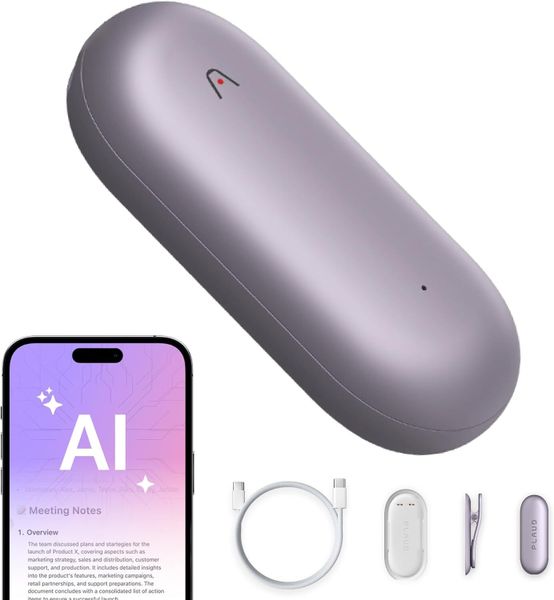 Цифровой диктофон Plaud NotePin с поддержкой ChatGPT, Фиолетовый | Sunset Purple