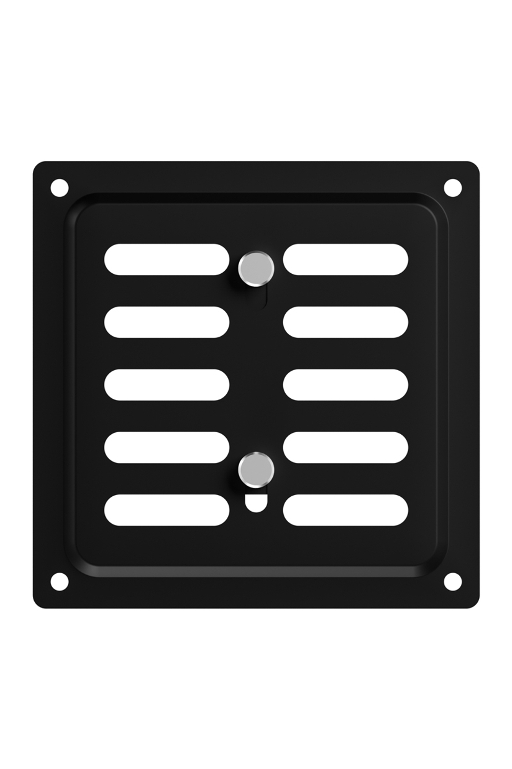 Решетка вентиляционная MER регулируемая 100x100 окраш.сталь Black ERA