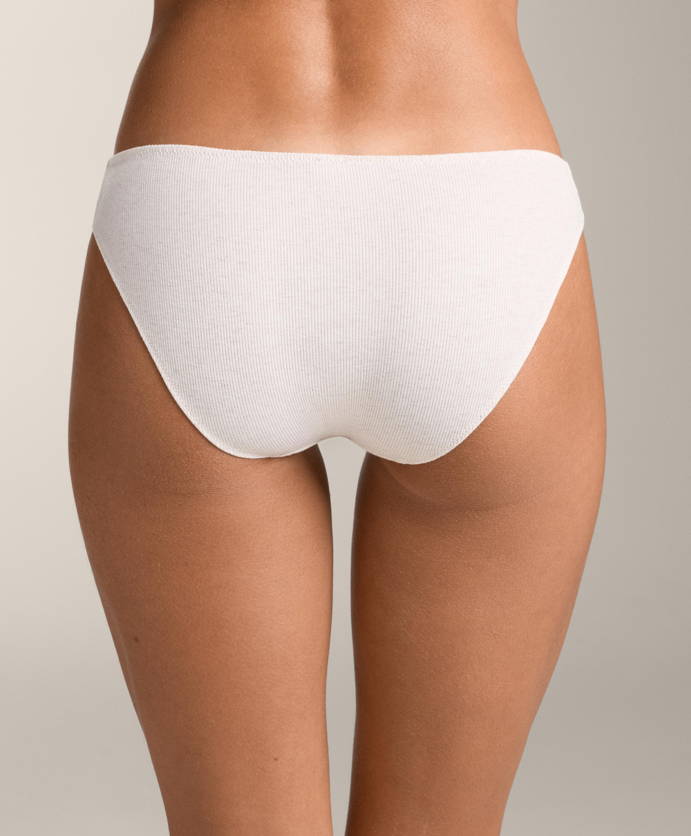 OYSHO Набор из 5 пар классических трусов из хлопковой смеси, бежевый