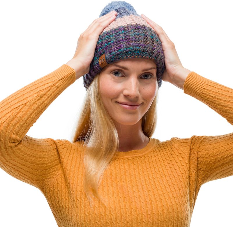 Шапка вязаная с флисом Buff Hat Knitted Polar Alina Blue Фото 2