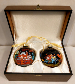 Набор новогодних шаров с круговой росписью "Москва" и "Охота"