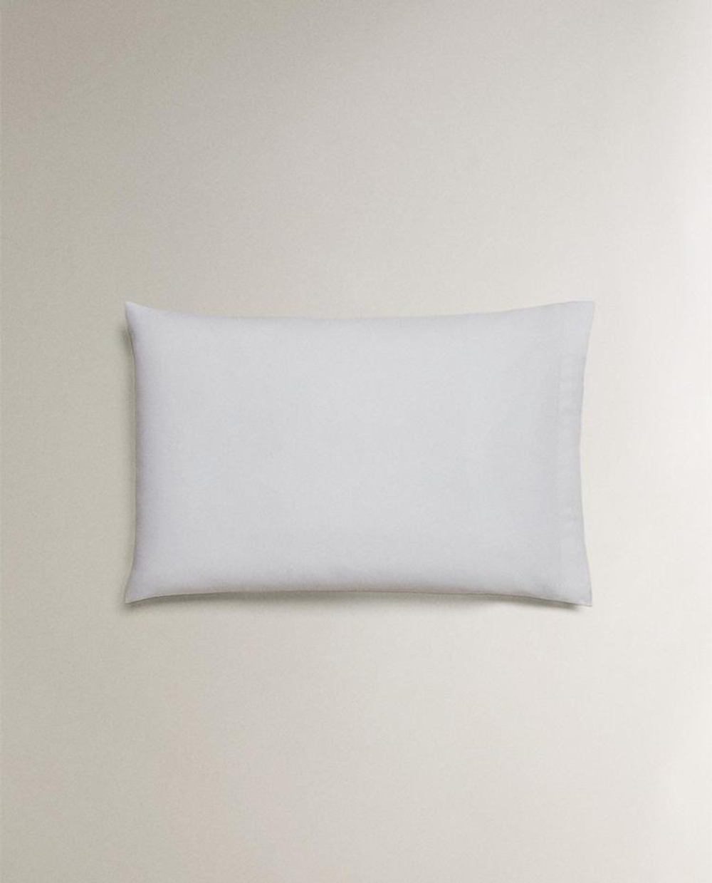 ZARA HOME САТИНОВАЯ НАВОЛОЧКА, БЕЛЫЙ