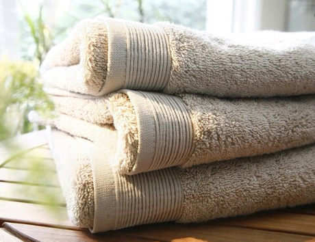 Полотенце 55х110 Blanc des Vosges Uni sable бежево-серый