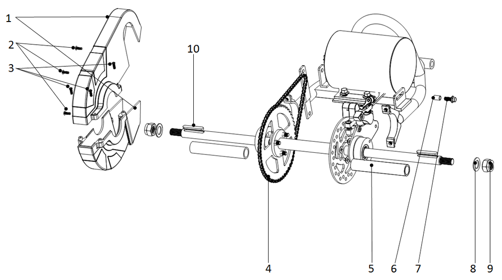 Запчасти G к квадроциклу Motax X16 E1000