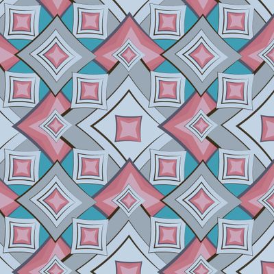 Геометрия - цветные ромбы