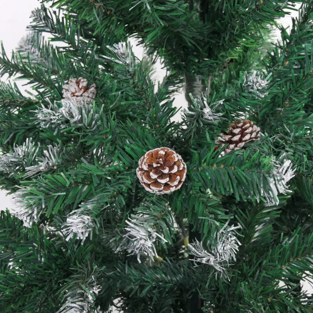 Ёлка «Зимний вечер» 210 см, ПВХ с шишками (1400 веток)