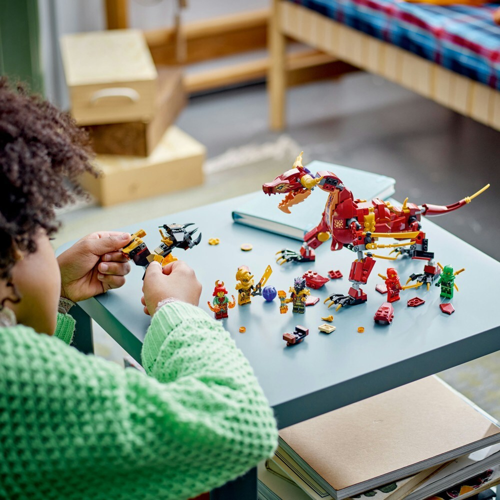 LEGO Ninjago — Лавовый дракон, превращающийся в волну огня 71793