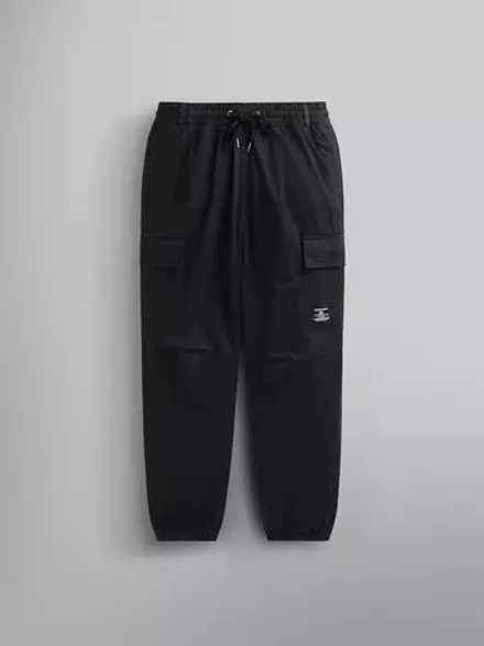 Брюки джоггеры Alpha Industries Cotton Jogger (черные - black)
