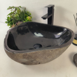Раковина из речного камня RS-65251 46*42*15 0856