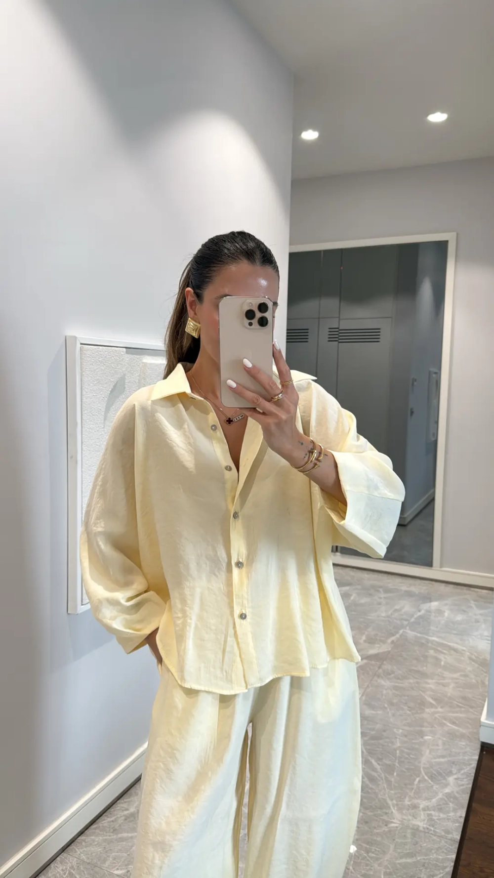 Костюм из модала с рубашкой