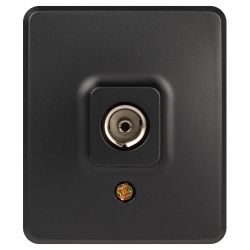 Розетка ЭРА Эксперт 11-3201-05 TV одиночная IP20 ОУ антрацит