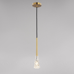 Подвесной светильник Cloyd ALEMAND-B P1 / латунь (арт.11093)