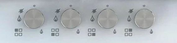 Газовая стеклянная варочная панель Korting HGG 6805 CW