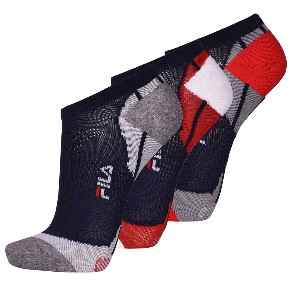 Теннисные носки Fila Calza Invisible Socks 3P - color sport/разноцветный