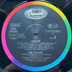 Винтажная виниловая пластинка LP Joe Cocker You Can Leave Your Hat On (Нидерланды 1986)