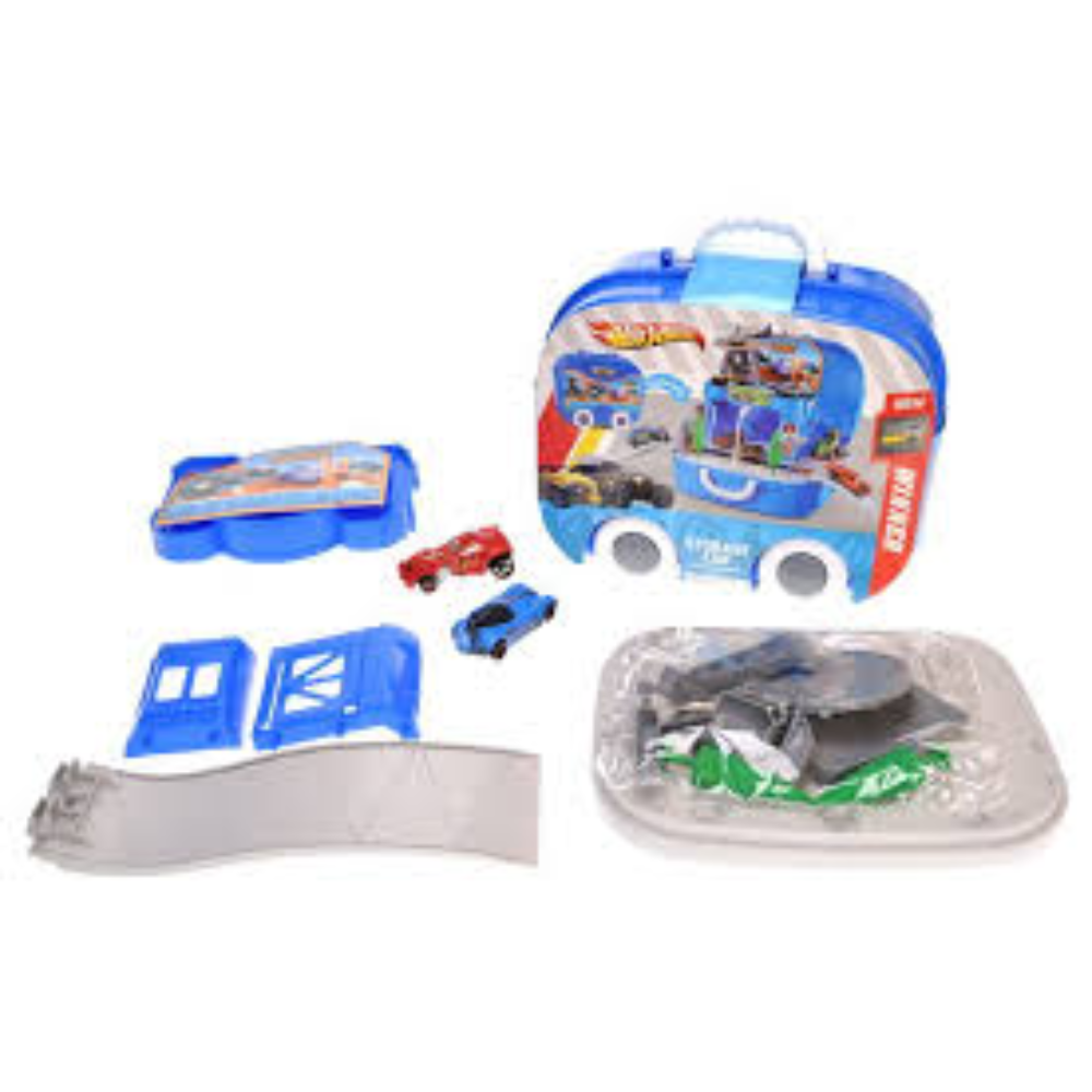 Паркинг Hot Wheel в чемодане на колесах