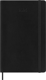 Еженедельник Moleskine (DSB12WN3) Classic Soft WKNT Large 130х210мм 144стр. мягкая обложка черный