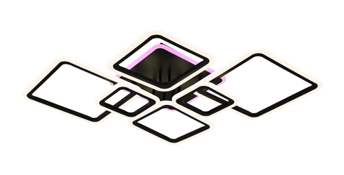 Потолочная светодиодная люстра Mirastyle CF-16070/4+2 BK ML