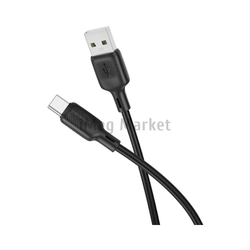 Зарядный кабель Borofone BX113, USB-A - Type-C, 3A, 18W, 1 м, черный