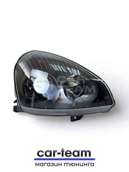 Фары на Лада Приора 1 (2170-72) передние с Bi LED модулями 2.5 дюйма, черная маска (под ключ)