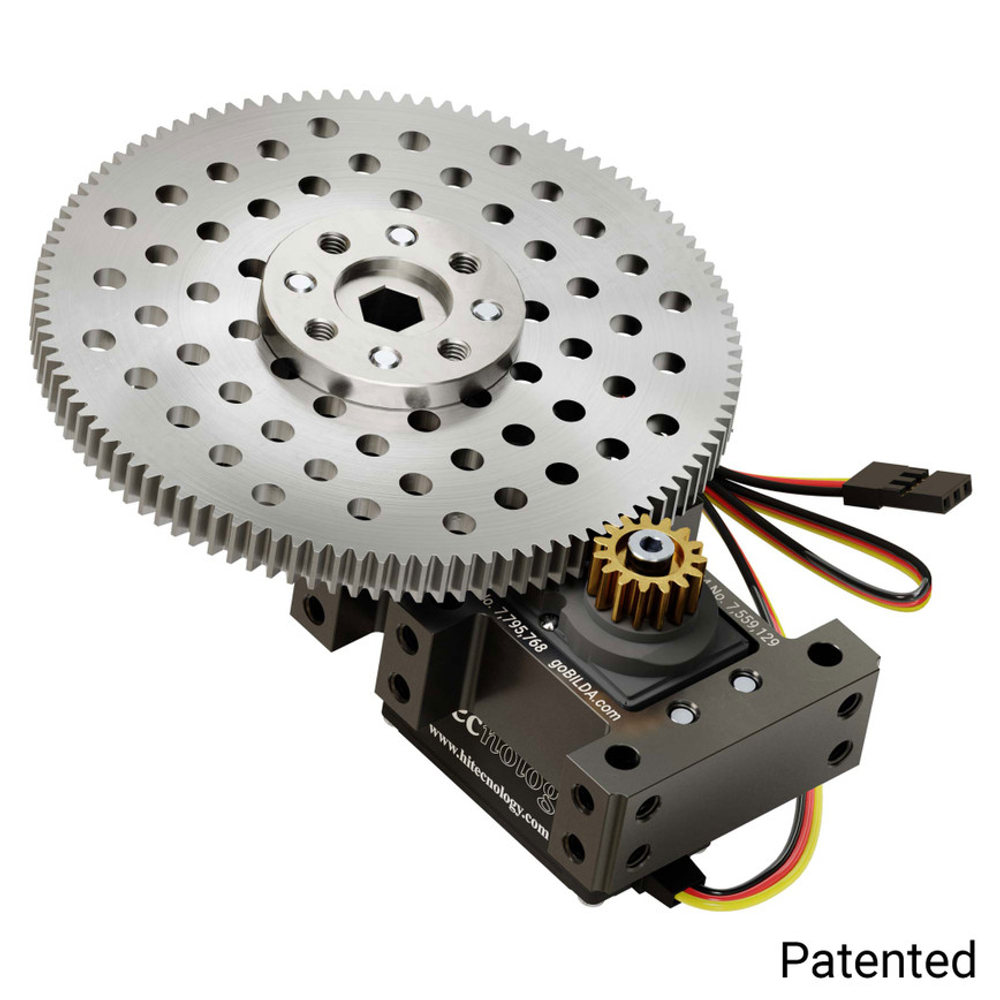 Shark-7 Servo Gearbox (0.98 sec/60°, 10 RPM, 3304 oz-in Torque, 360° Rotation) - Feedback Mode