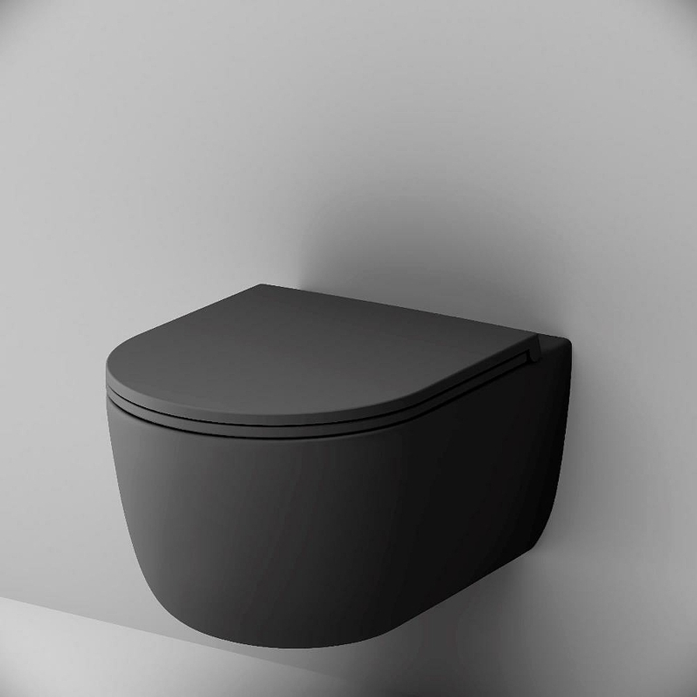Унитаз Damixa Sirius DX86C1700MBSC подвесной Черный матовый с сиденьем Микролифт