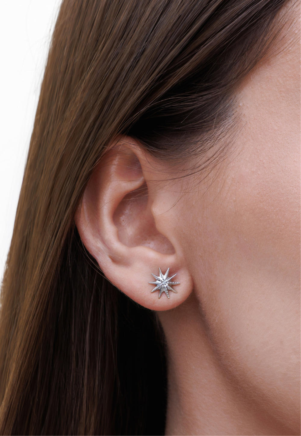 Серьги-пусеты «Большая звезда»