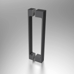 Душевая дверь Alpha VDP-3AL600CLGM, вороненая сталь, стекло прозрачное