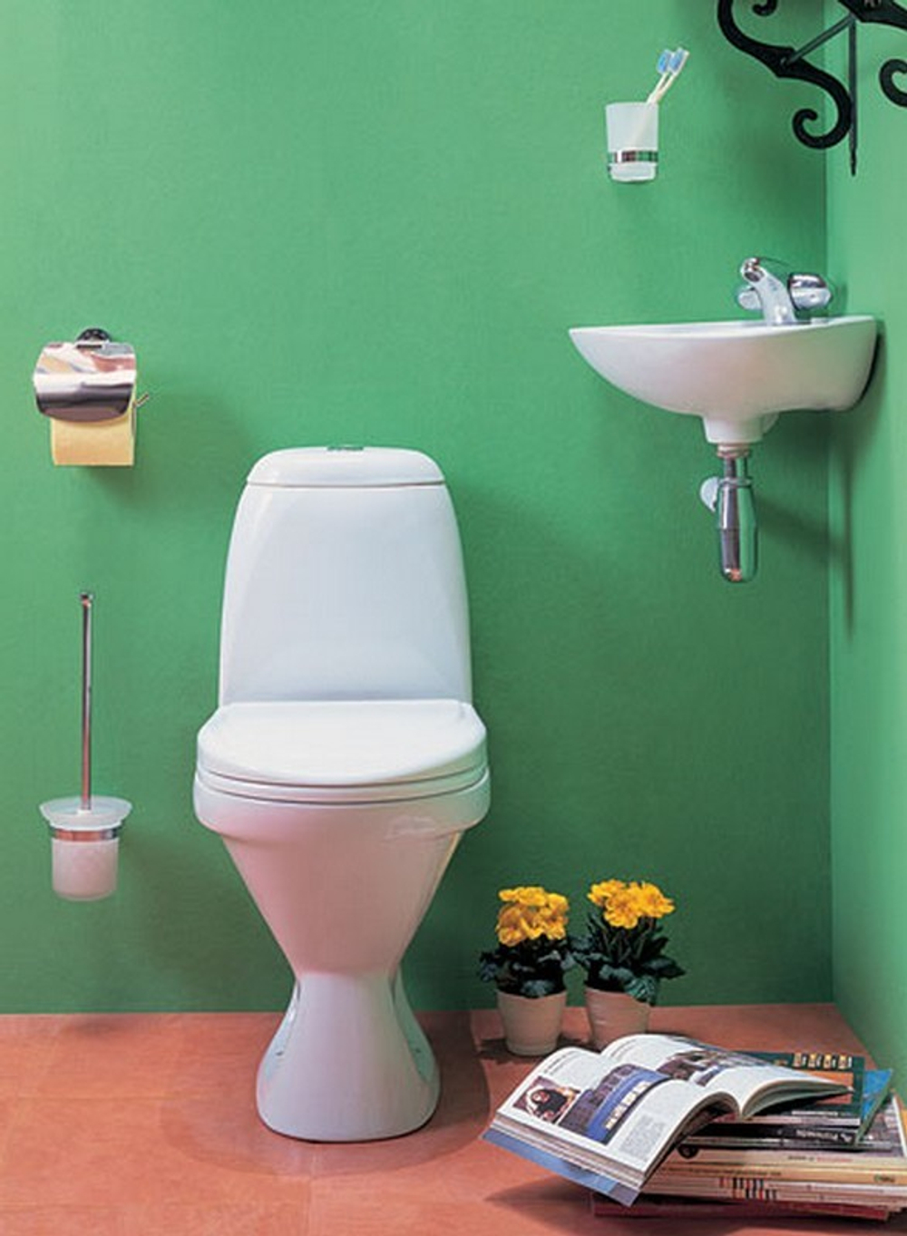 Унитаз-компакт Римини, (2-реж., полипроп)