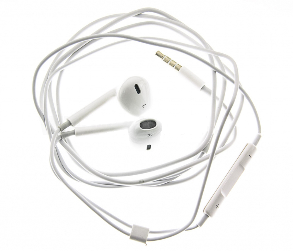 Гарнитура mini jack 3.5 для iPhone 5 (вкладыши) Белый
