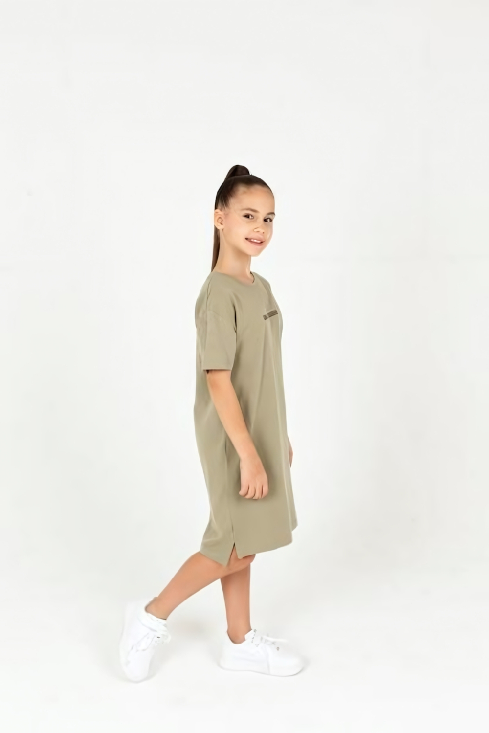 Платье для девочки р. 134 (хаки) (Takro)