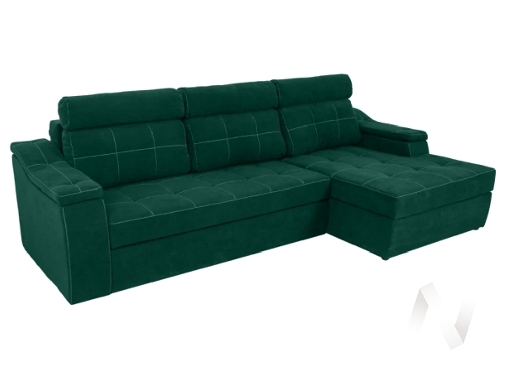 Диван угловой правый Бруно ДКУ-О NEW (Storm 626; 2 категория)