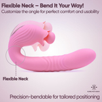 Розовый вибратор для стимуляции точки G Selove Campanula Thrusting & Stroking G-Spot Vibrator Pink