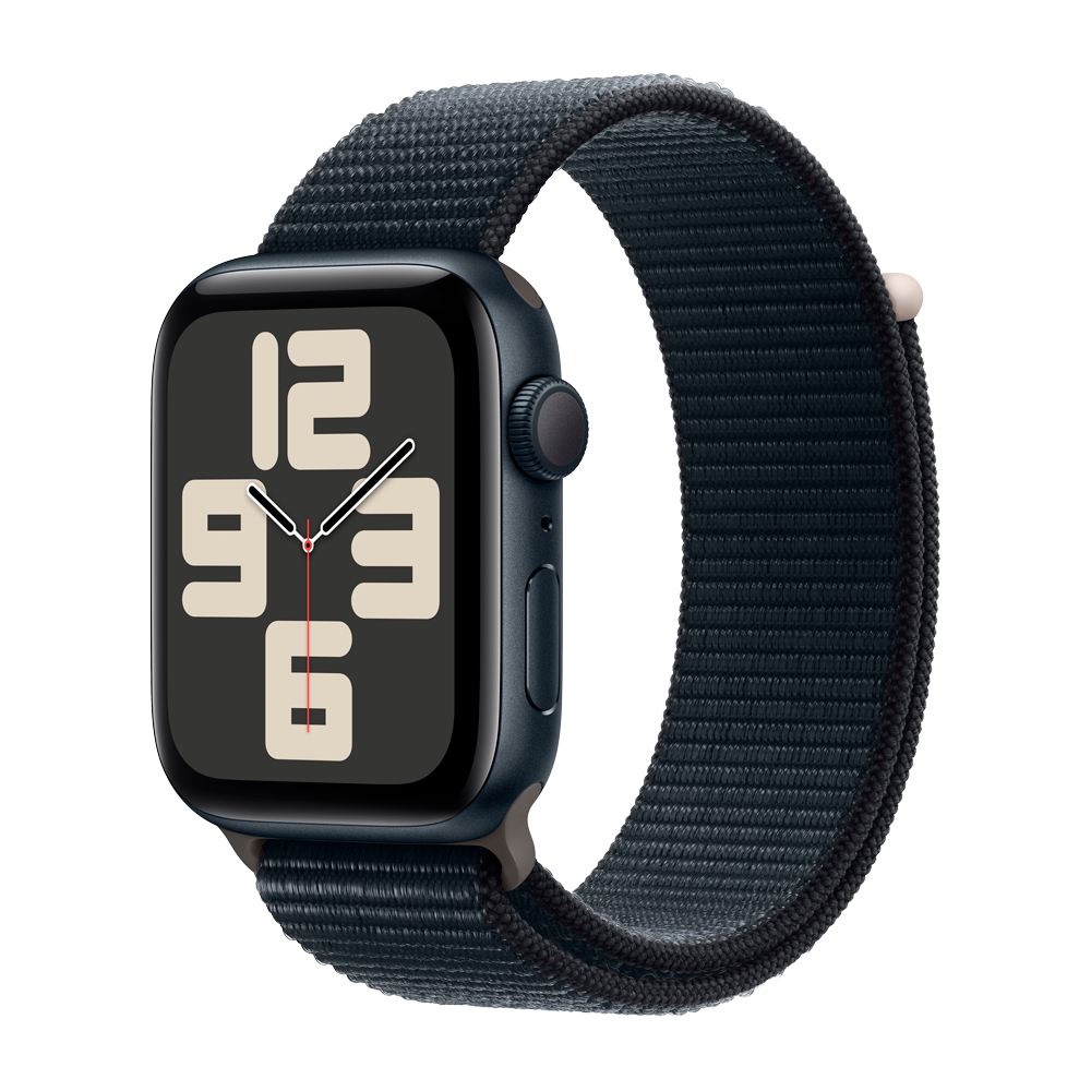 Умные часы Apple Watch SE 2 (2023) GPS, 44mm, Aluminium Case with Sport Loop, Midnight (Тёмная ночь)