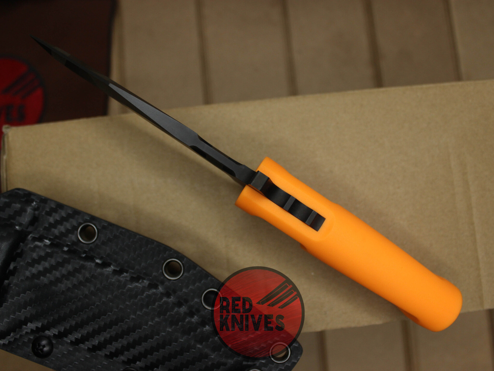 Нож Extrema Ratio Fulcrum C - оранж рукоять, клинок черный камо