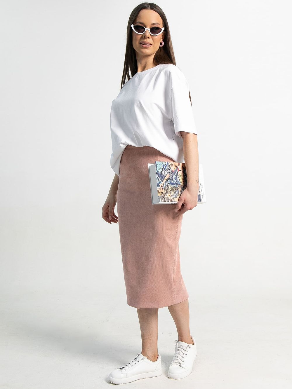 Юбка вельветовая Ялта (розовая) Ю15206-10М LT Collection