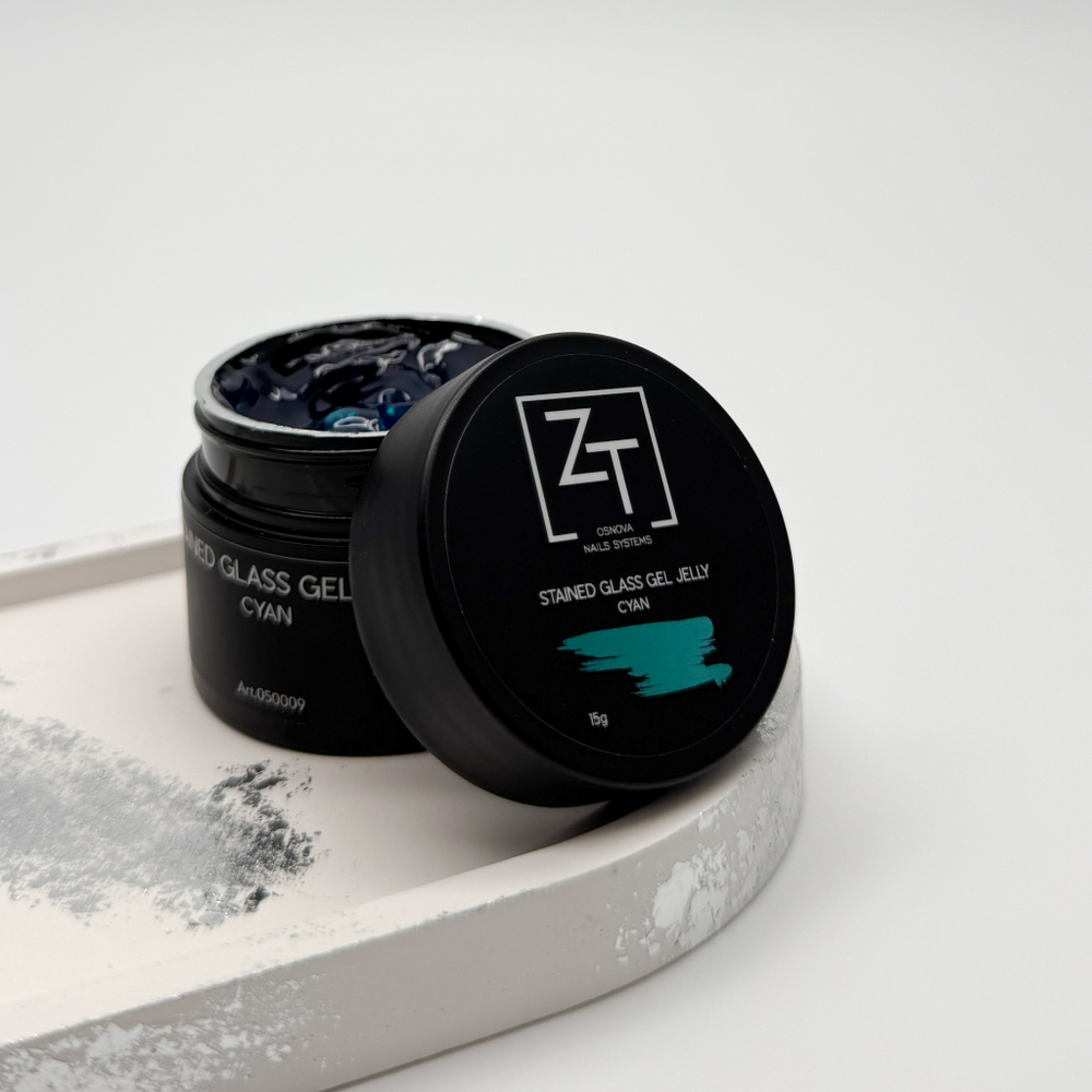 ZT Витражный гель желе "Cyan" 15 гр.