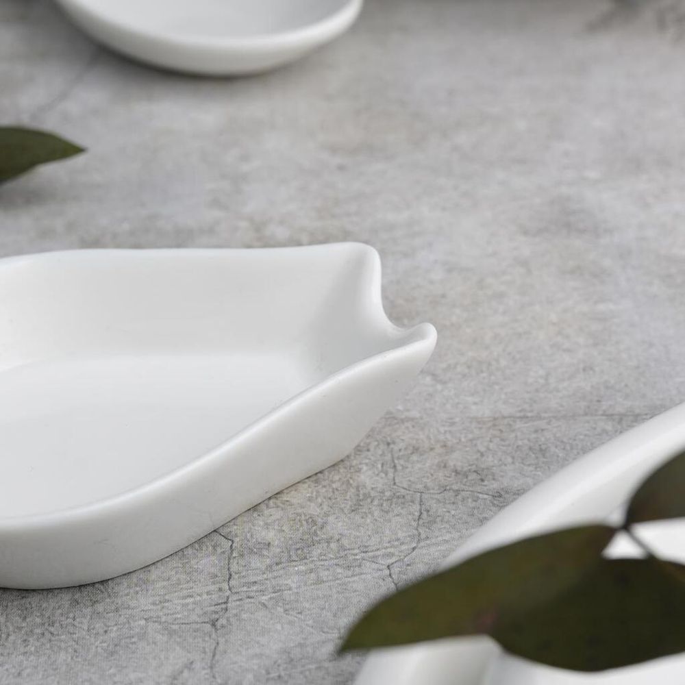 Подставка для ложки 7,6*5,5 см h1,9 см белый фарфор NEW P.L. Proff Cuisine [6]