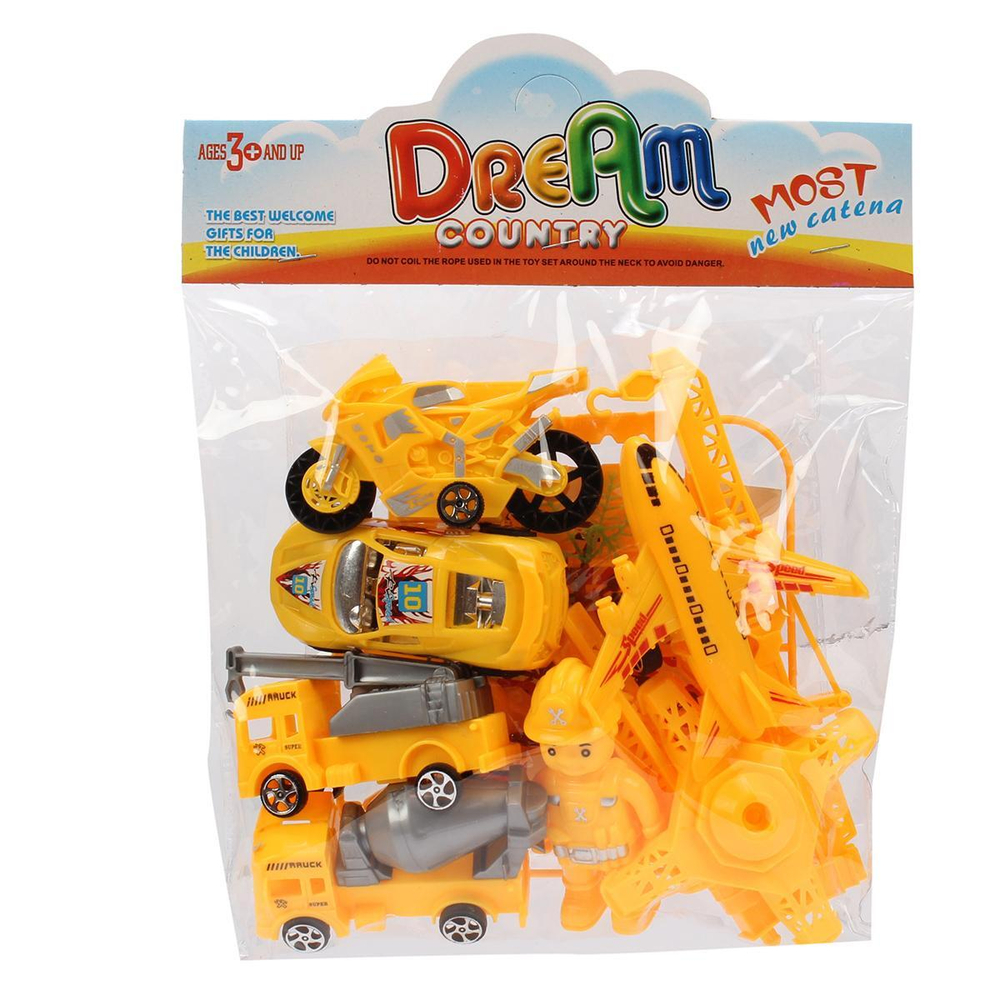 Набор транспорта 6шт, пакет 131-6A